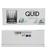 Glas Quid Style Gennemsigtig Glas Striber 370 ml (6 enheder) #7