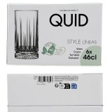 Glas Quid Style Gennemsigtig Glas Striber 460 ml (6 enheder) #7