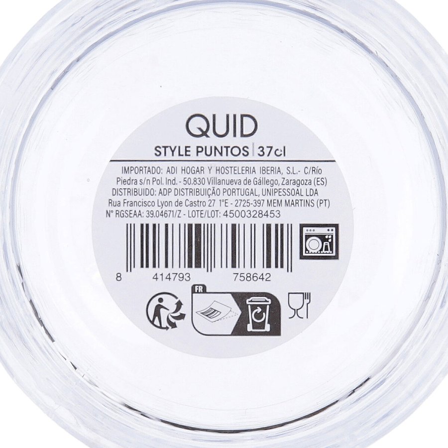 Glas Quid Style Gennemsigtig Glas 370 ml (6 enheder) #6