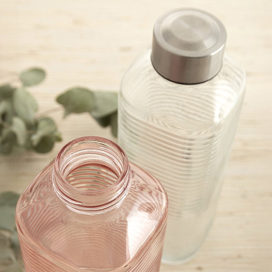 Vandflaske Quid Velvet Gennemsigtig Glas 1 L (12 enheder) #7