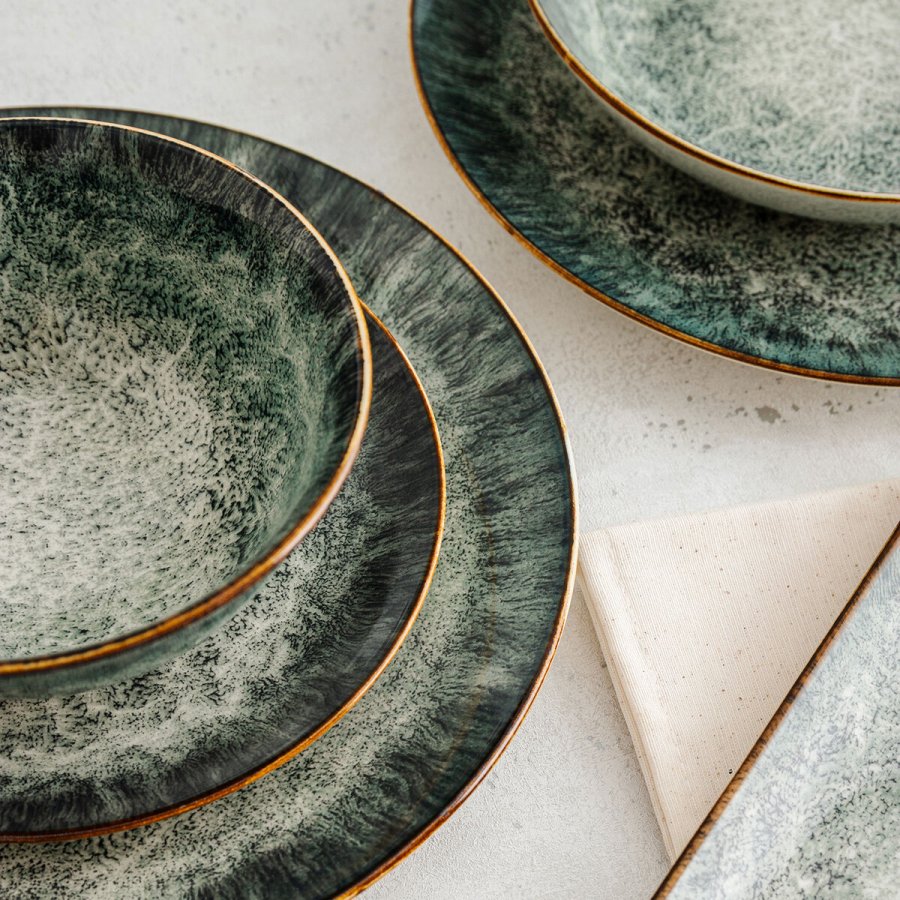 Dyb tallerken Bidasoa Stela Hvid Keramik � 20 cm (12 enheder) #5