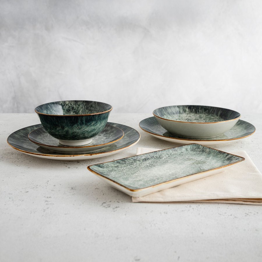 Snack bakke Bidasoa Stela Gr�n 27,5 x 16,3 cm (6 enheder) #2