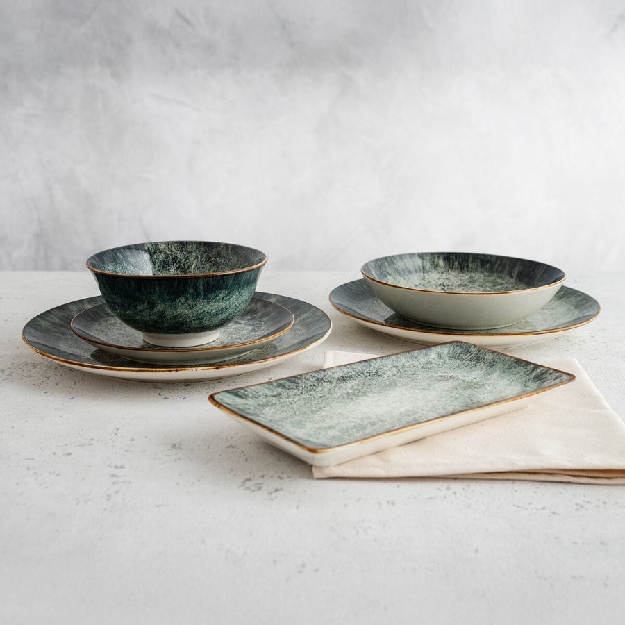 Snack bakke Bidasoa Stela Hvid 25 x 12 cm (6 enheder) #2