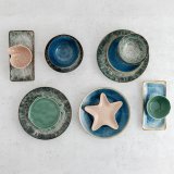 Flad Plade Bidasoa Aura Stela Gr�n Keramik Fisk 19 x 18 x 2 cm (6 enheder) #4