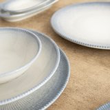 Desserttallerken Bidasoa Lea Hydrozero Hvid Keramik � 21 cm (6 enheder) #5