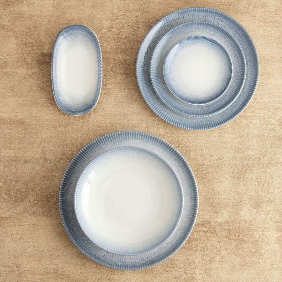 Tallerken Bidasoa Lea Hydrozero Hvid Keramik � 15 cm Br�d (6 enheder) #3