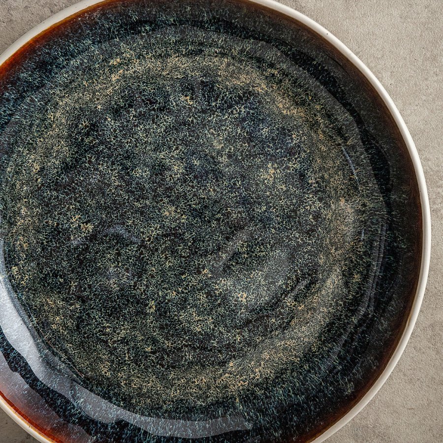 Flad Plade Bidasoa Elite Brun Keramik � 26,5 cm (6 enheder) #5