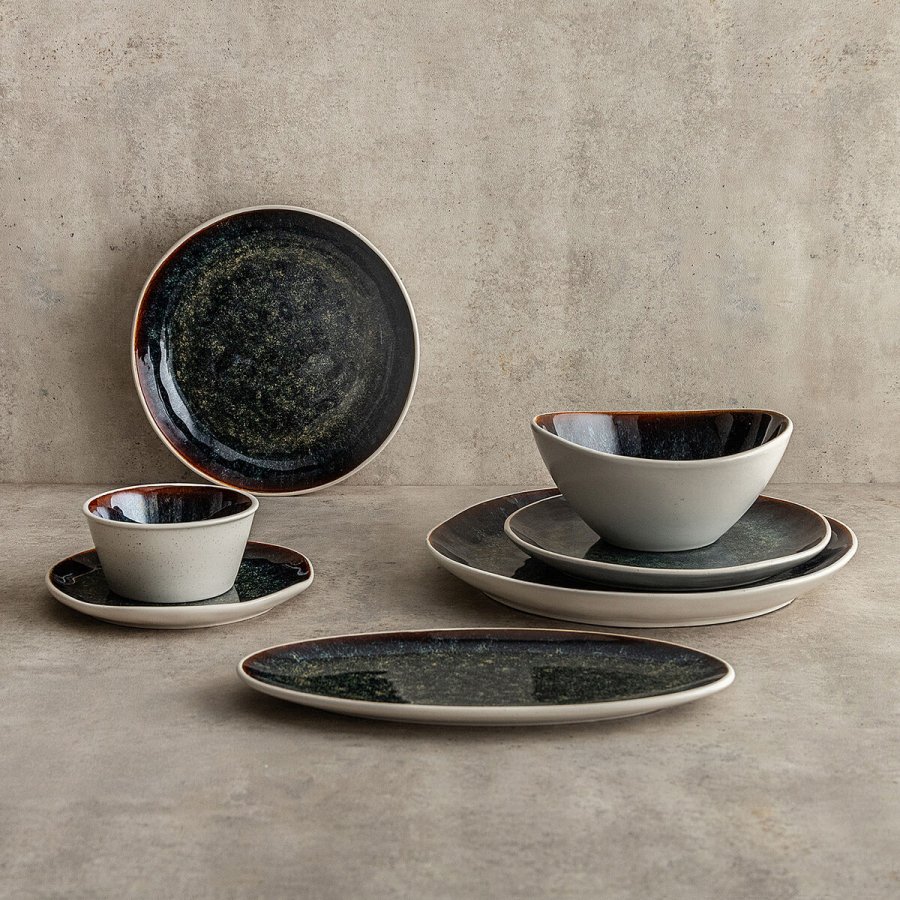 Tallerken Bidasoa Elite Brun Keramik � 16 cm Br�d (6 enheder) #2