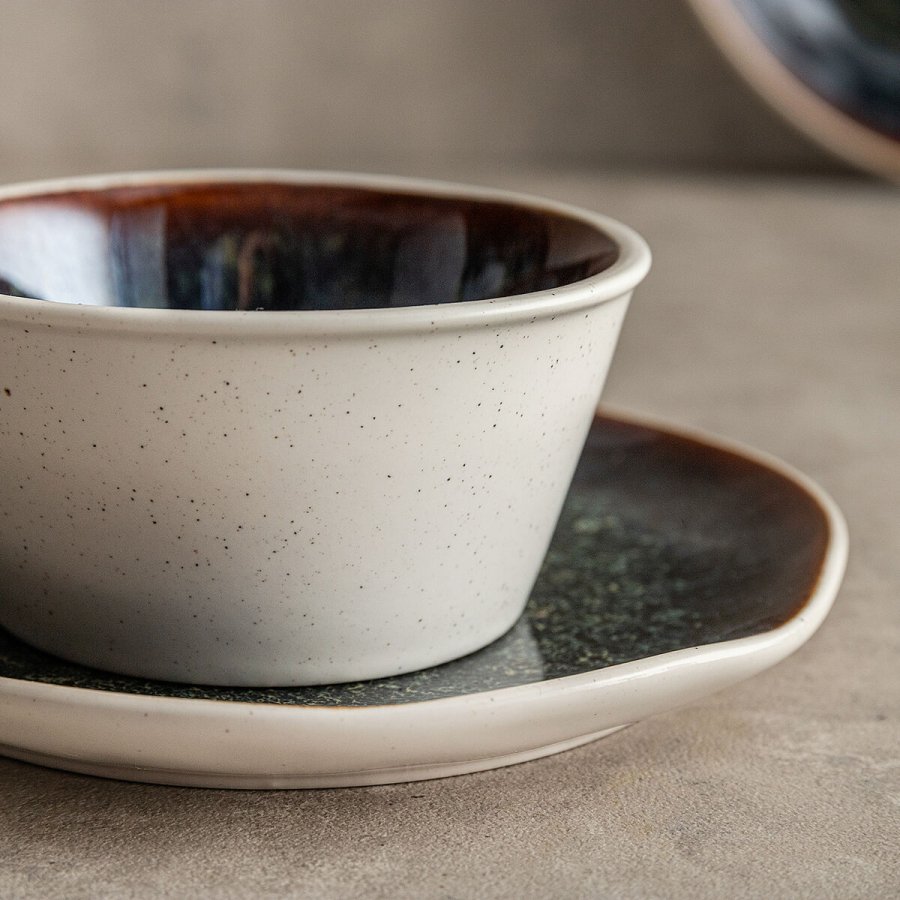 Snacksk�l Bidasoa Elite Brun Keramik 10,5 X 5,5 CM (6 enheder) #5