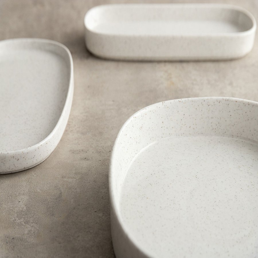 Flad Plade Bidasoa Elite Hvid Keramik 16,5 x 16,5 x 1,7 cm (8 enheder) #3