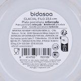 Dyb tallerken Bidasoa Glacial Filo Hvid Keramik � 23,5 cm (24 enheder) #7