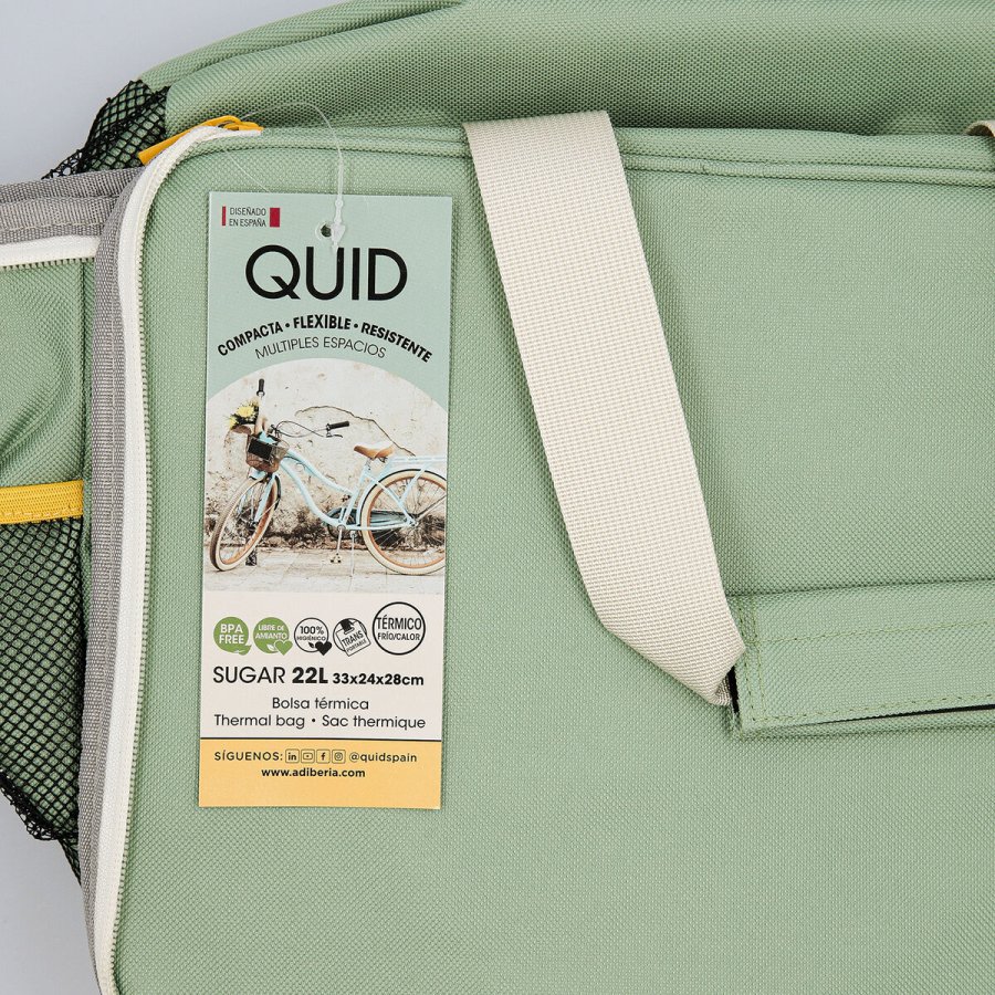 K�letaske Quid Sugar Gr� 33 x 24 x 28 cm (6 enheder) #3