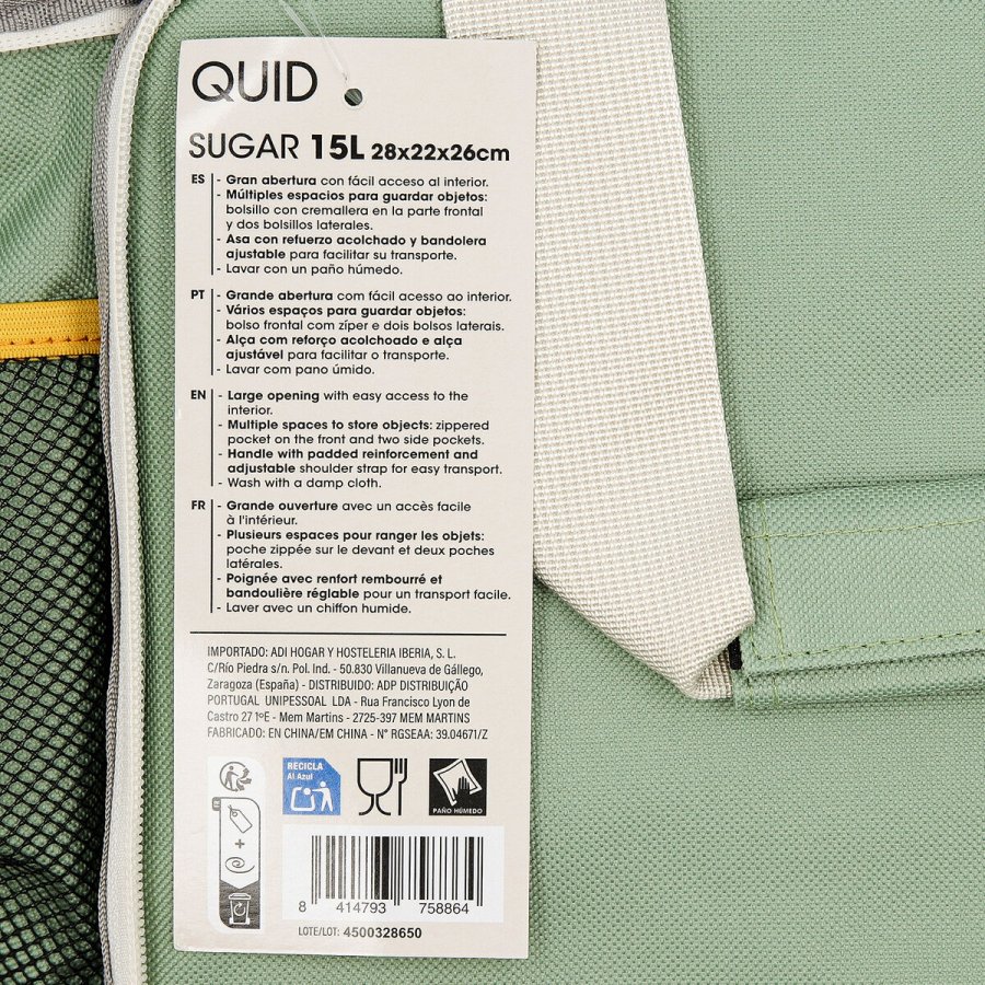 K�letaske Quid Sugar Gr�n 28 x 22 x 26 cm (6 enheder) #6