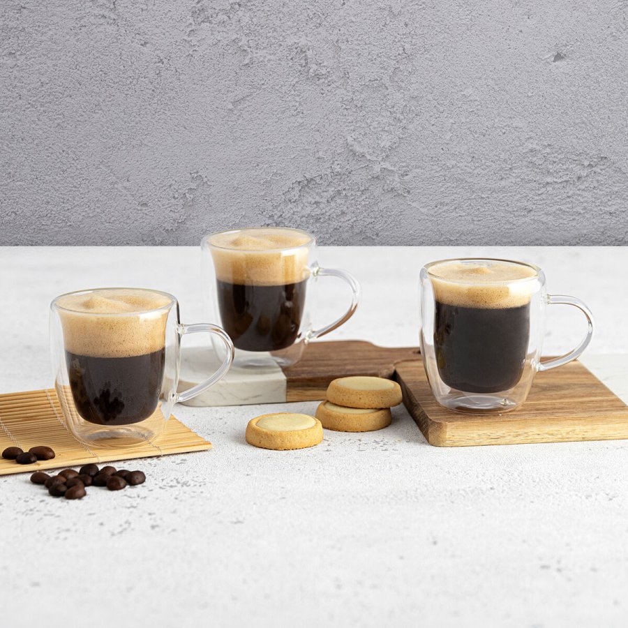 Te- og kaffekop Quid Serenia Gennemsigtig Glas 80 ml (6 enheder) #2