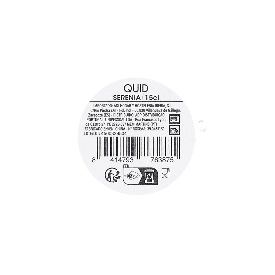 Te- og kaffekop Quid Serenia Gennemsigtig Glas 150 ml (6 enheder) #5