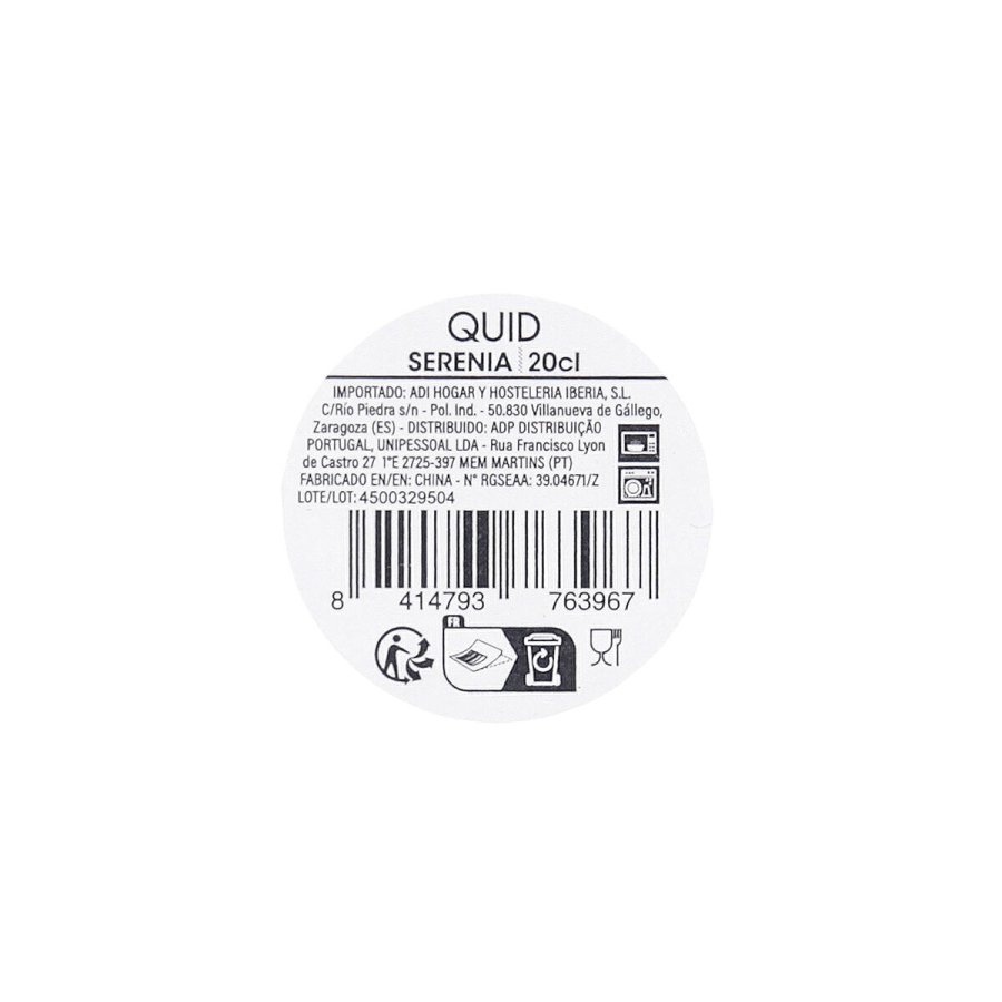 Glas Quid Serenia Gennemsigtig Glas 200 ml Capuccino (6 enheder) #5