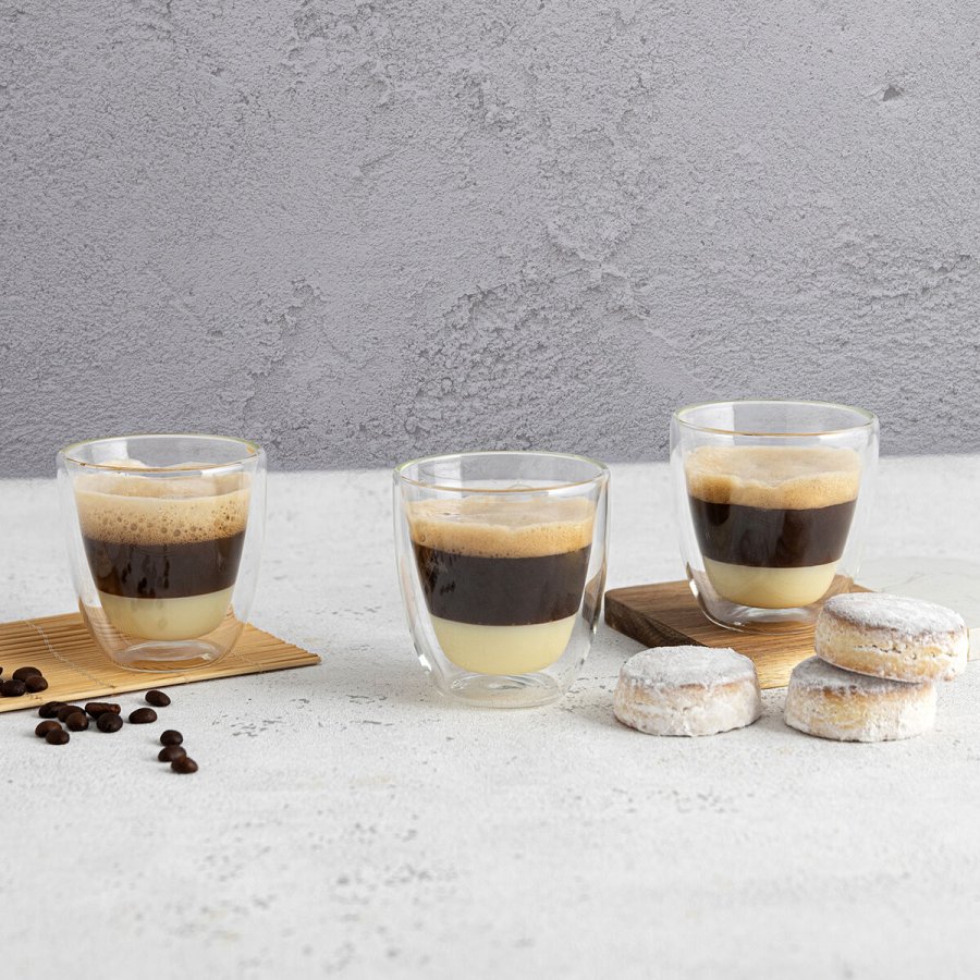 Glas Quid Serenia Gennemsigtig Glas 200 ml Capuccino (6 enheder) #2