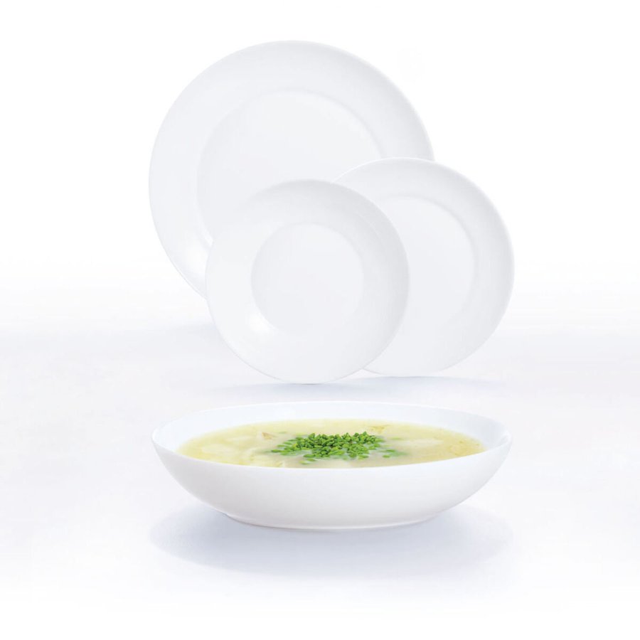 Dyb tallerken Luminarc Apy Hvid Glas � 20 cm (12 enheder) #2