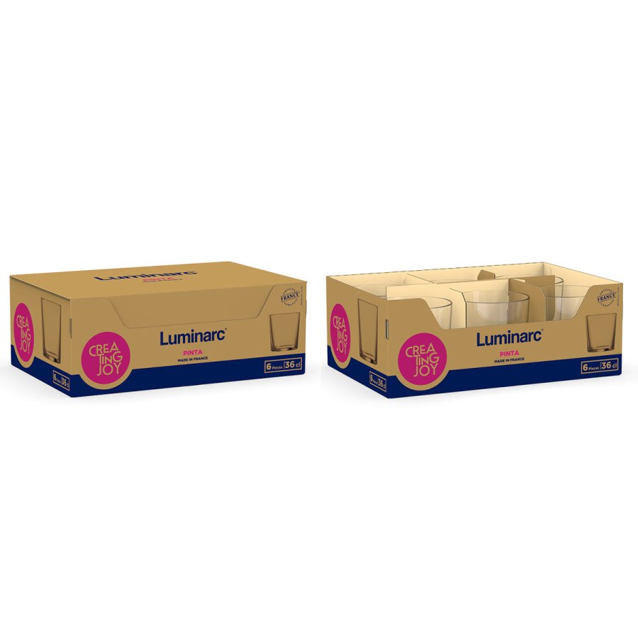 �lglas Luminarc Pinta Gennemsigtig Glas 360 ml (6 enheder) #4