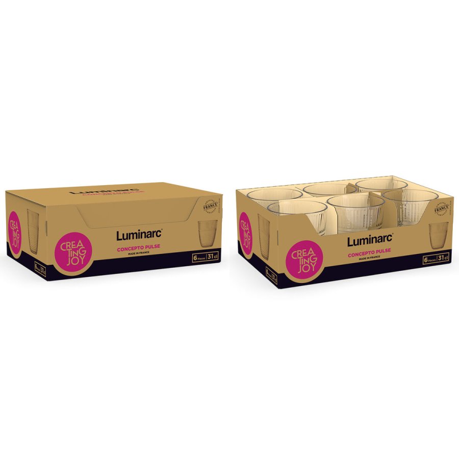 Vandglas Luminarc Concepto Gennemsigtig Glas 310 ml (6 enheder) #5