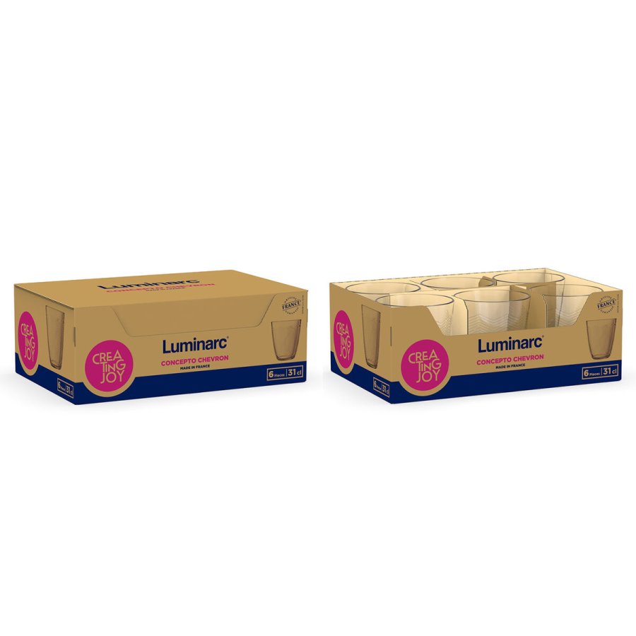 Vandglas Luminarc Concepto Gennemsigtig Glas 310 ml (6 enheder) #2