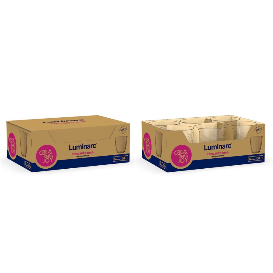 Vandglas Luminarc Concepto Gennemsigtig Glas 310 ml (6 enheder) #3