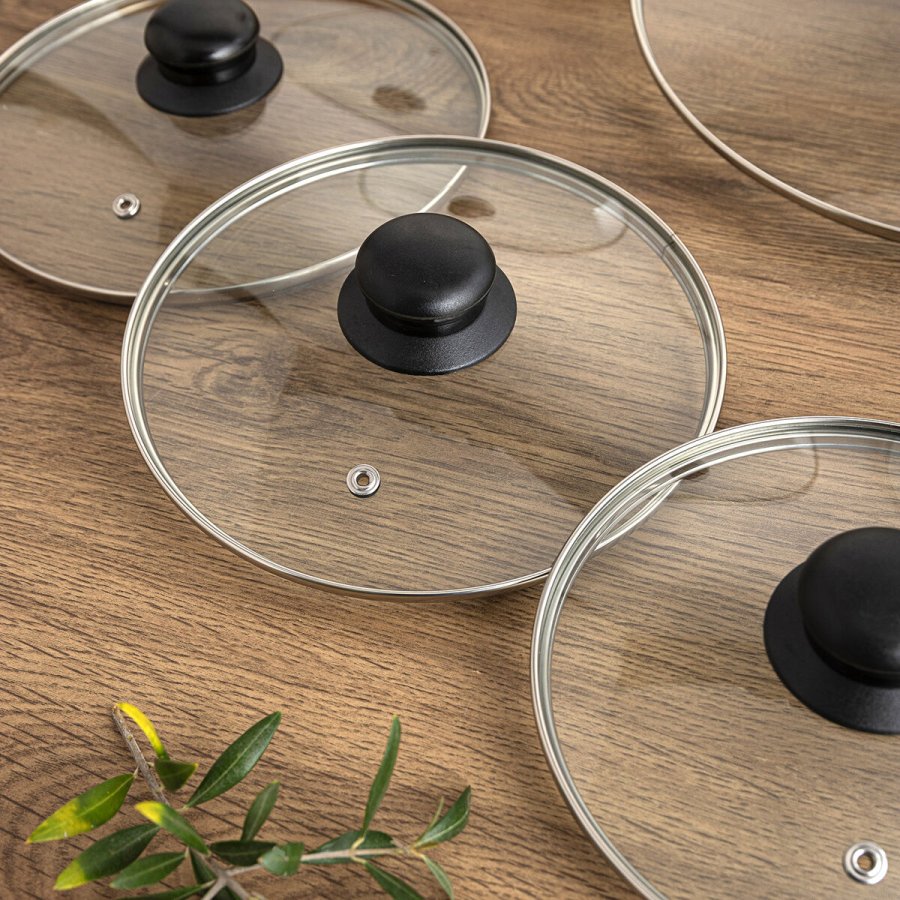 Grydel�g Quid Renova Gennemsigtig Glas � 18 cm (6 enheder) #4