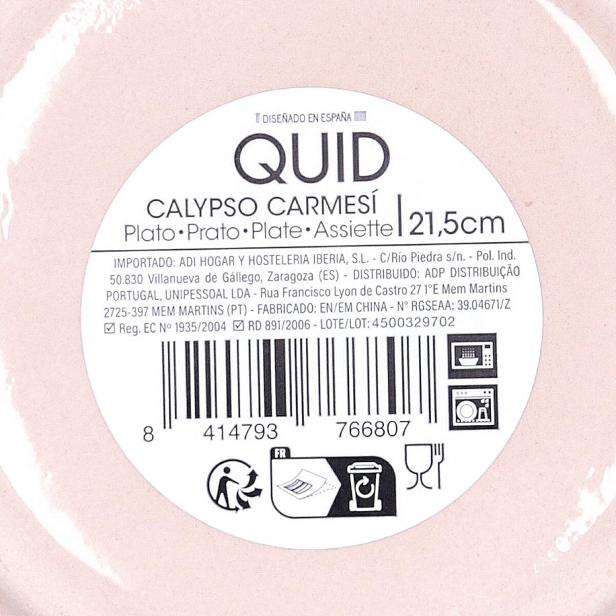 Dyb tallerken Quid Calypso Terrakotta Keramik � 21,5 cm (12 enheder) #3