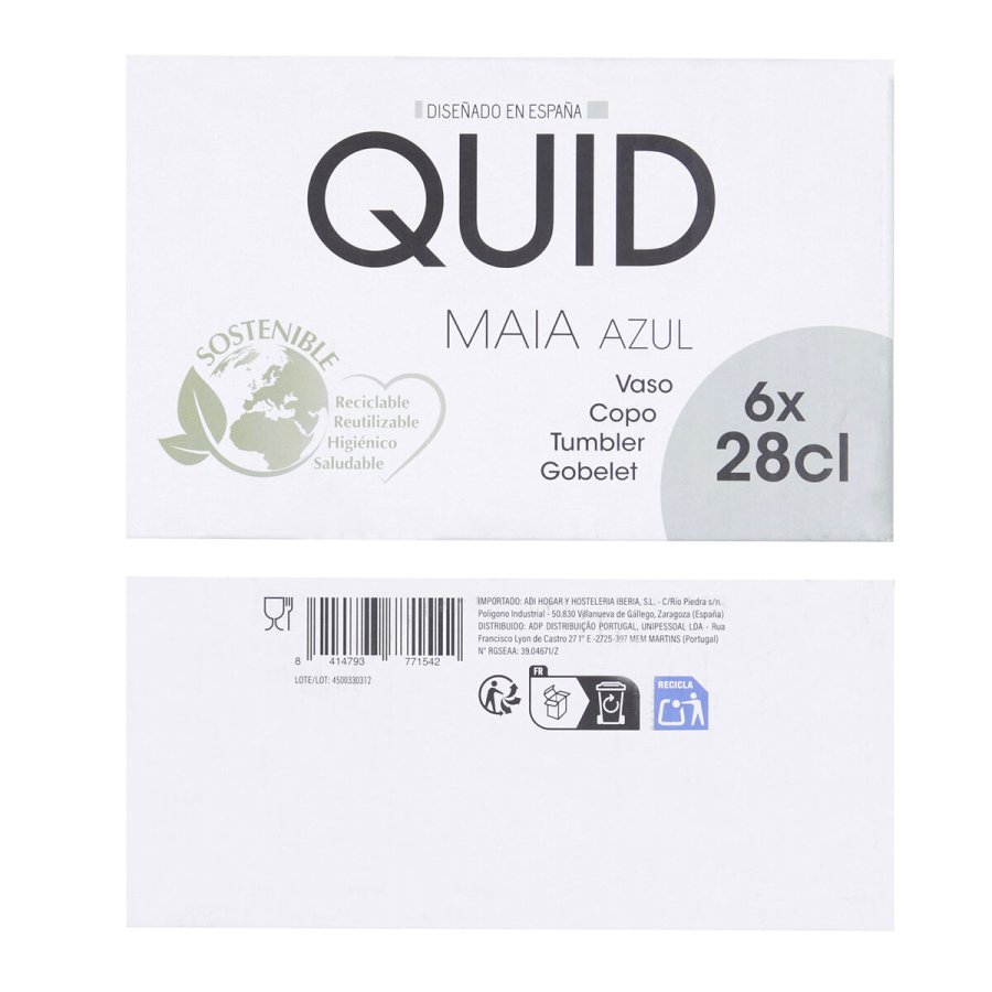 Glas Quid Maia Bl� Glas 280 ml (6 enheder) #7
