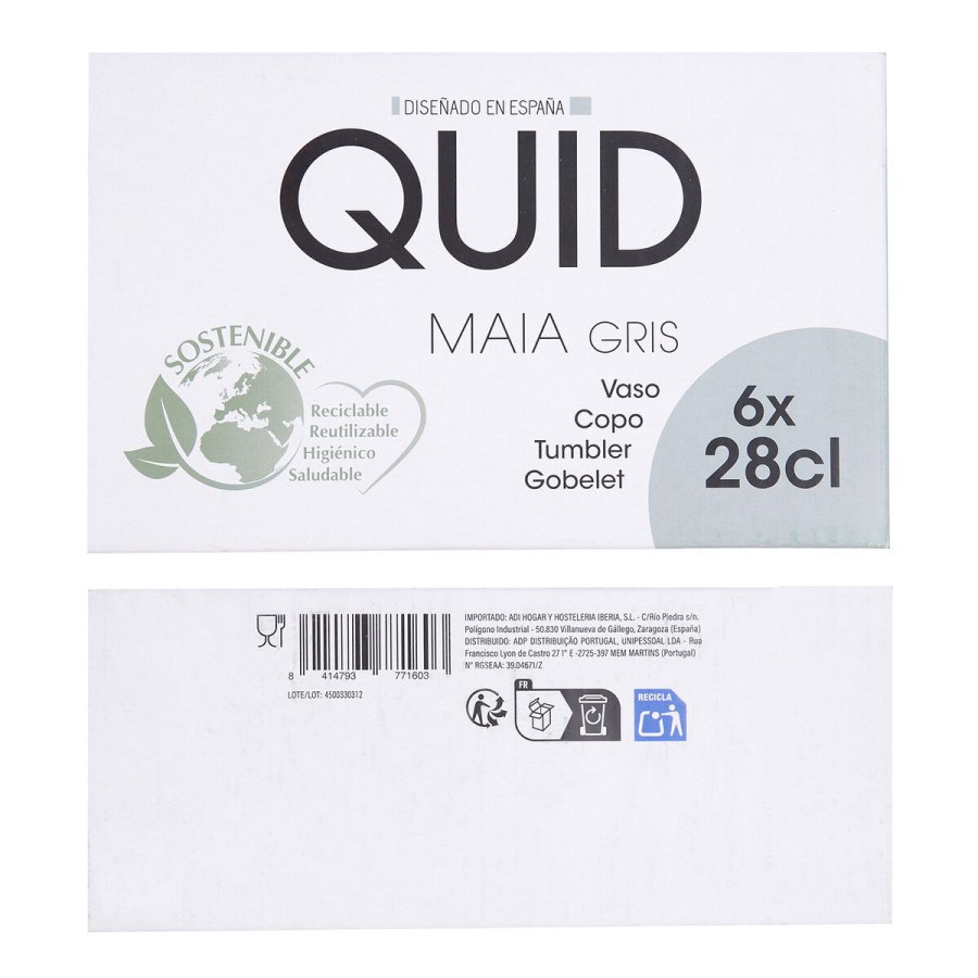 Glas Quid Maia Bl� Glas 280 ml (6 enheder) #7