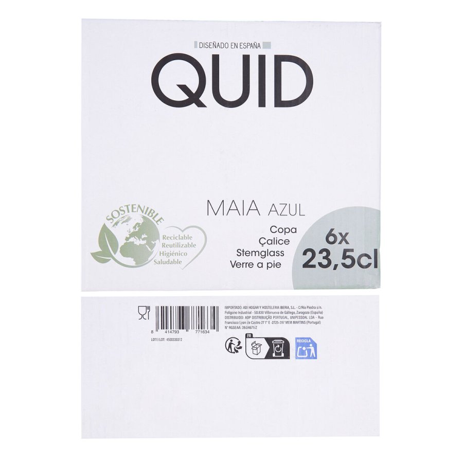 Vinglas Quid Maia Bl� Glas 235 ml (6 enheder) #7