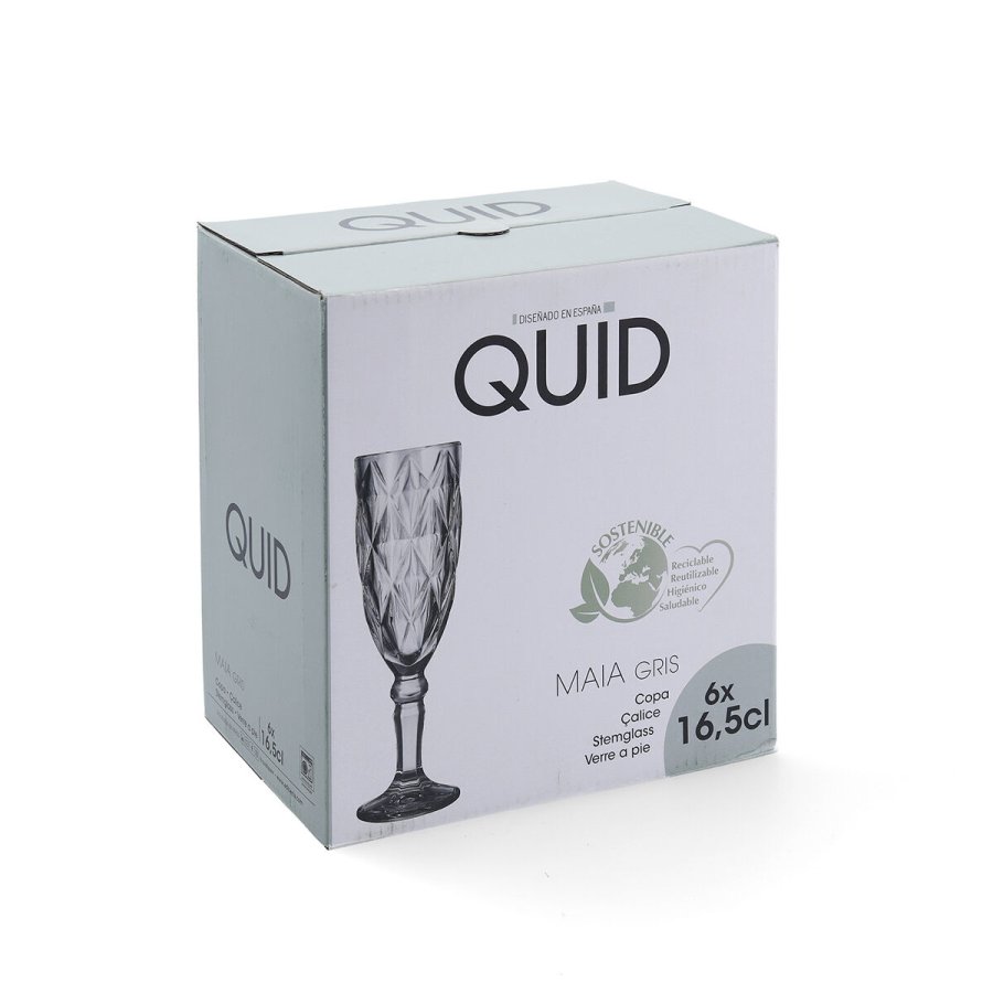 Champagneglas Quid Maia Bl� Glas 165 ml (6 enheder) #5