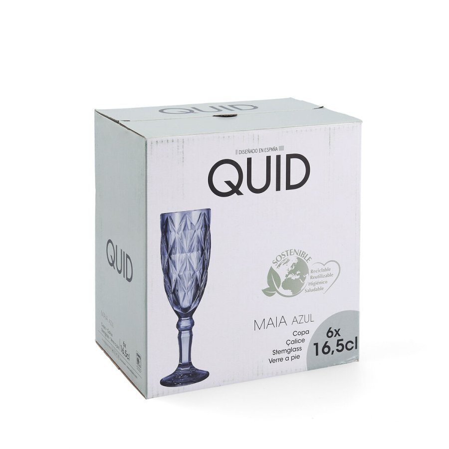 Champagneglas Quid Maia Bl� Glas 165 ml (6 enheder) #4