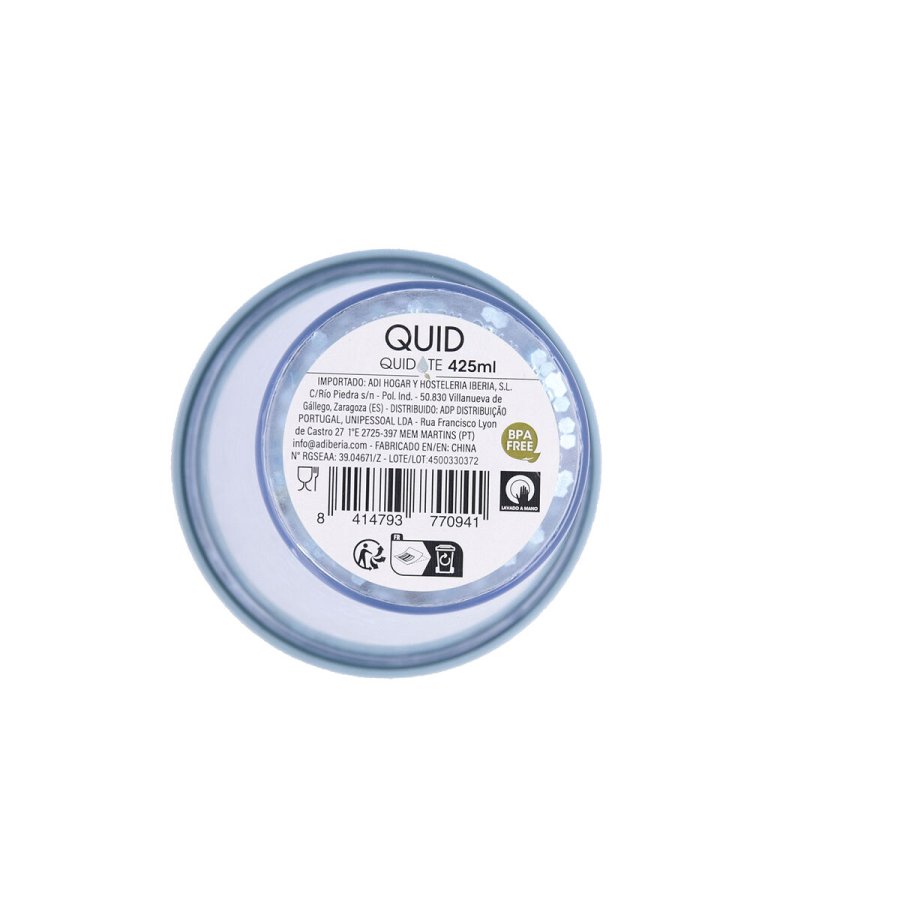 Kop med Suger�r Quid Quidate Bl� Plastik 425 ml (12 enheder) #3