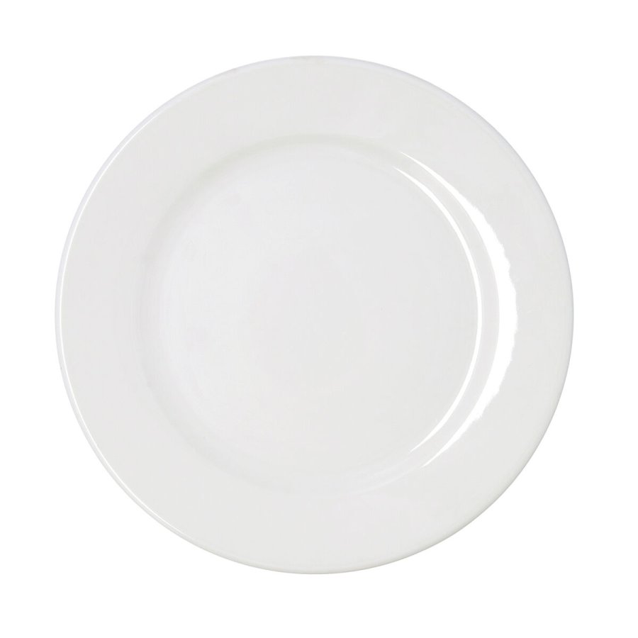 Flad Plade Bidasoa Serenity Hydrozero Hvid Keramik � 30 cm (6 enheder) #5