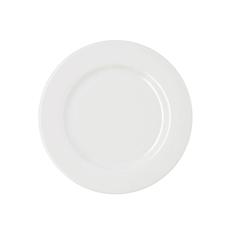 Flad Plade Bidasoa Serenity Hydrozero Hvid Keramik � 25 cm (6 enheder) #5