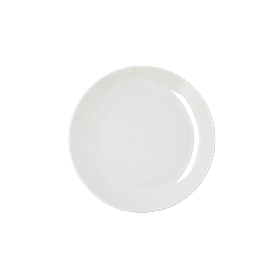Flad Plade Bidasoa Harmony Hydrozero Hvid Keramik � 19 cm (6 enheder) #5