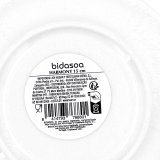 Flad Plade Bidasoa Harmony Hydrozero Hvid Keramik � 15 cm (6 enheder) #7