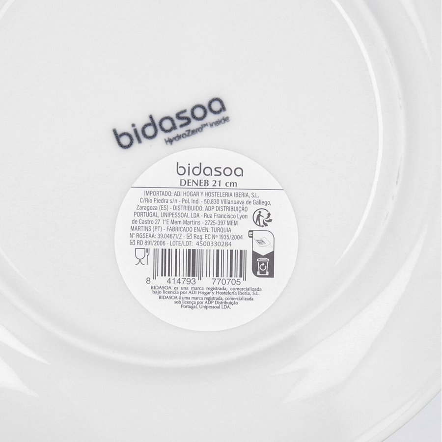 Desserttallerken Bidasoa Deneb Hydrozero Brun Keramik � 21 cm (6 enheder) #7