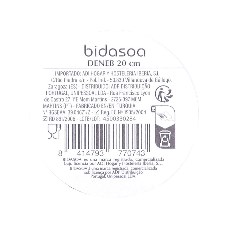 Dyb tallerken Bidasoa Deneb Hydrozero Brun Keramik � 20 cm (6 enheder) #7