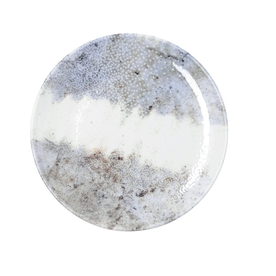 Flad Plade Bidasoa Polaris Hydrozero Beige Keramik � 27 cm (6 enheder) #5