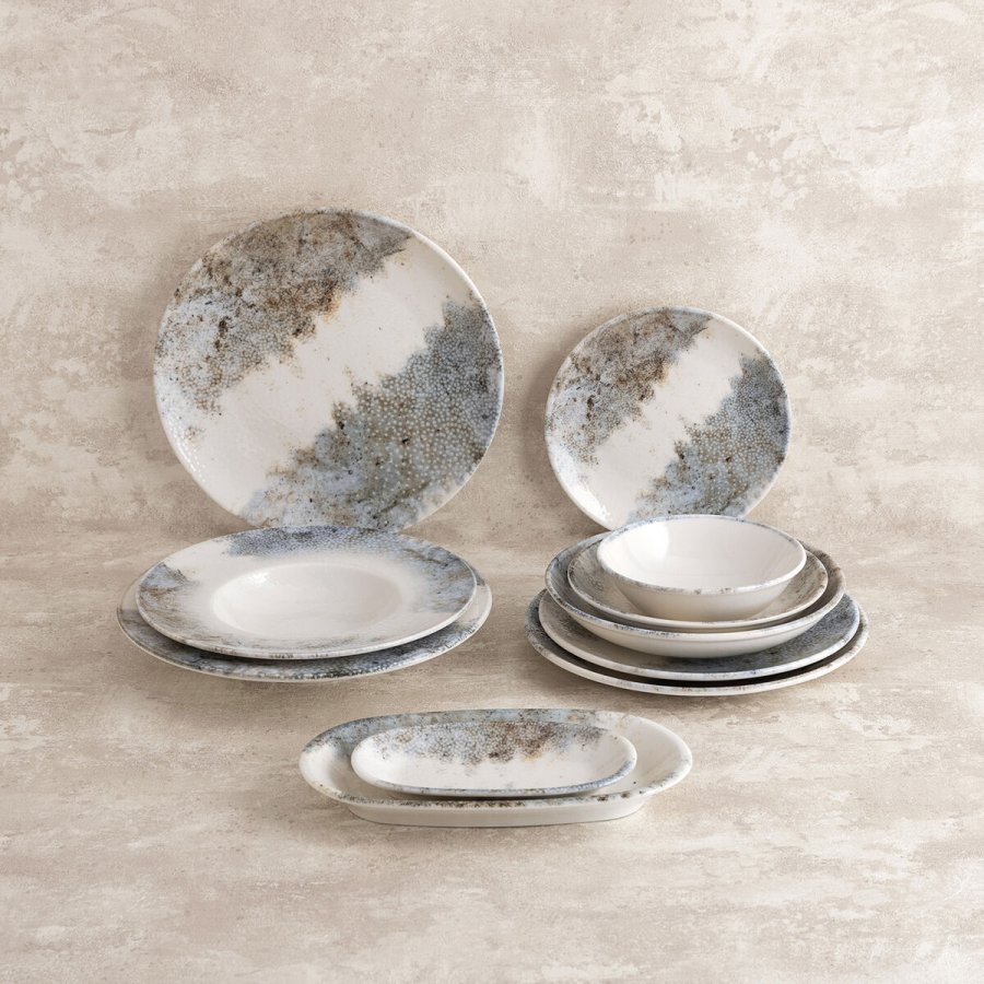 Desserttallerken Bidasoa Polaris Hydrozero Beige Keramik � 21 cm (6 enheder) #2