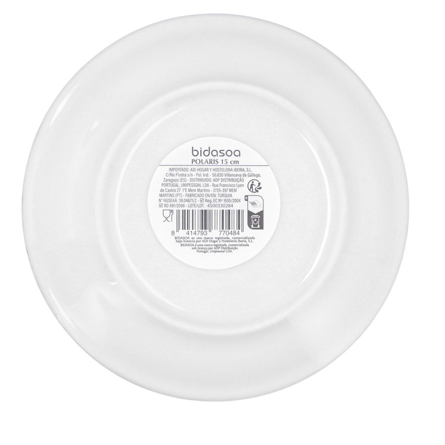 Tallerken Bidasoa Polaris Hydrozero Beige Keramik � 15 cm Br�d (6 enheder) #7