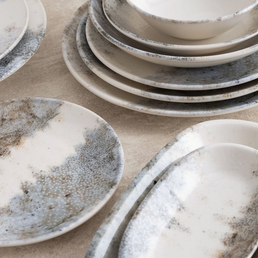 Dyb tallerken Bidasoa Polaris Hydrozero Beige Keramik � 23 cm (6 enheder) #2