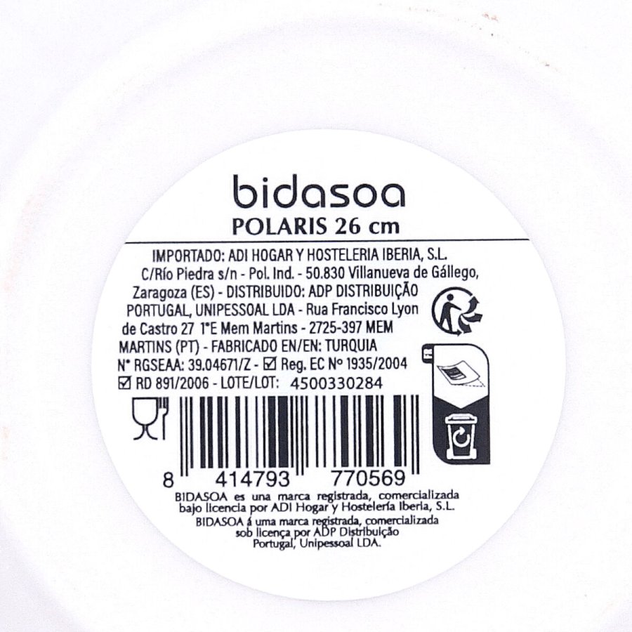 Pastask�l Bidasoa Polaris Hydrozero Beige Keramik � 26 cm Risotto (6 enheder) #7