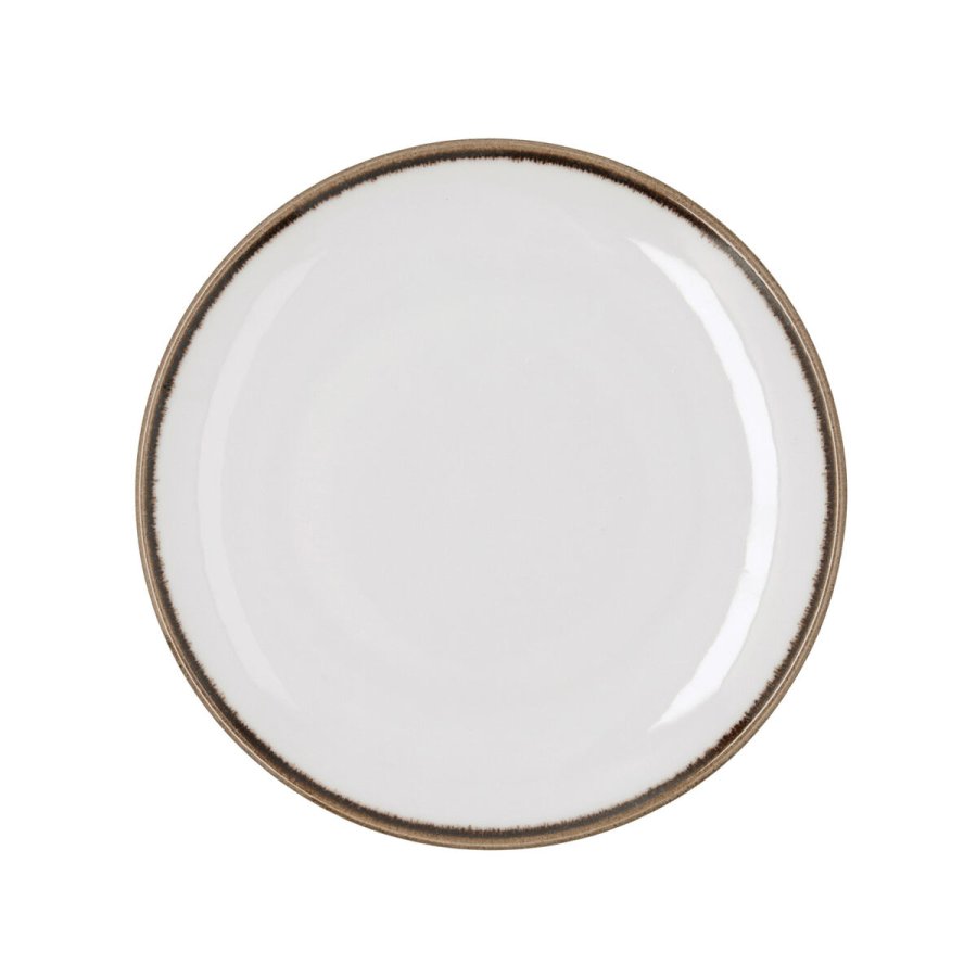 Flad Plade Bidasoa Orion Hydrozero Hvid Keramik � 25 cm (6 enheder) #2