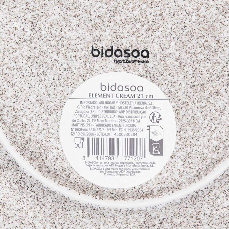 Desserttallerken Bidasoa Element Hydrozero Beige Keramik � 21 cm (6 enheder) #7