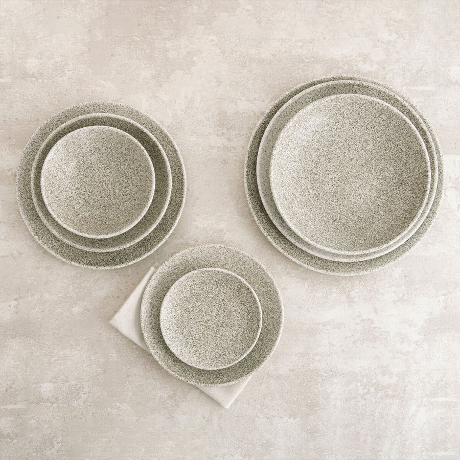 Desserttallerken Bidasoa Element Hydrozero Beige Keramik � 21 cm (6 enheder) #2