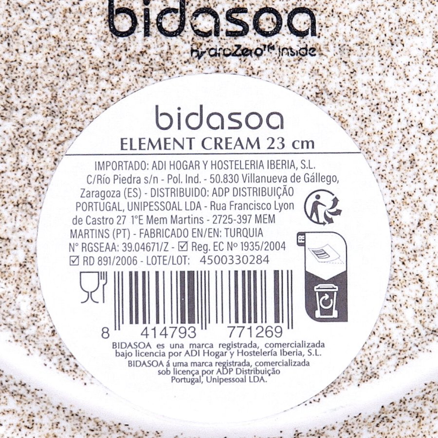 Dyb tallerken Bidasoa Element Hydrozero Beige Keramik � 23 cm (6 enheder) #7