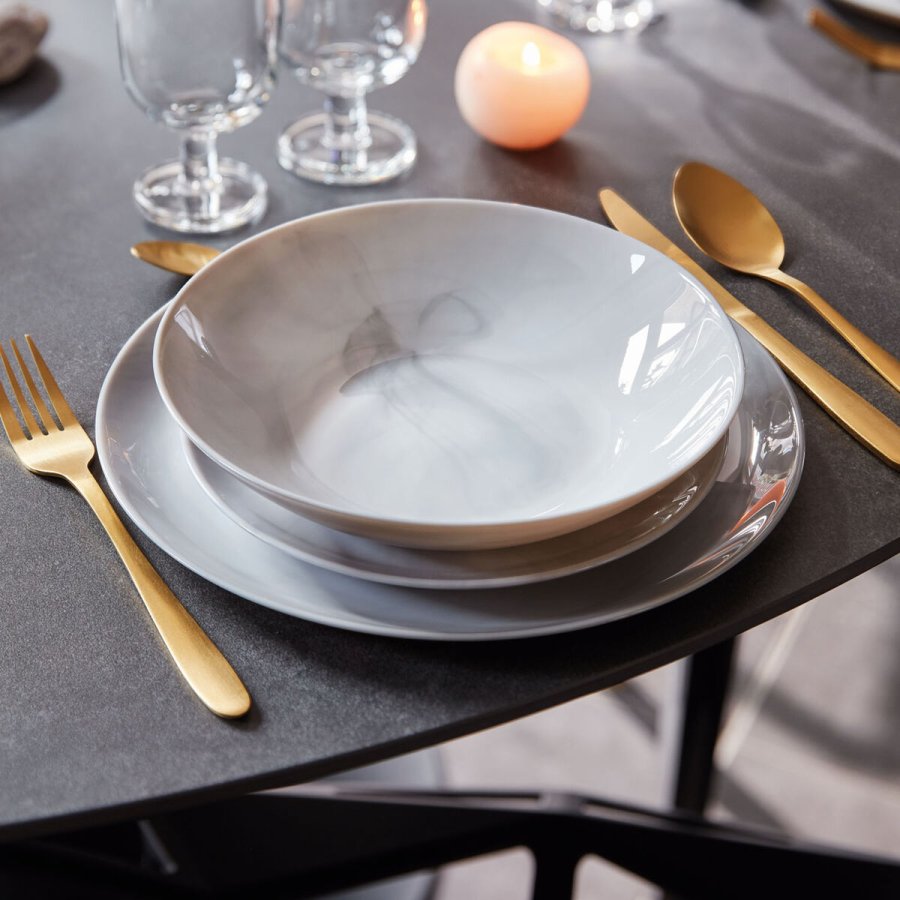 Dyb tallerken Luminarc Diwali Granit Marb To-farvet Glas � 20 cm (24 enheder) #2